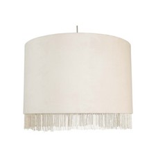 Modern 38cm Large Velvet Fringed Easy Fit Ceiling Lightshade Pendant Shade