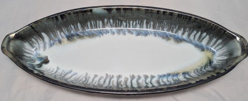 Edgecomb Potters Dory Baker Serving Dish Sea Breeze Drip Glaze Retail $72