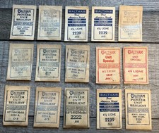 WALTHAM PIONEER UNIT RESILIENT MAINSPRING Lot of 15 