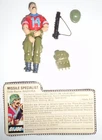 GI Joe Missle Specialist Bazooka & File Card 1989 Action Figure Loose