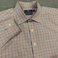 Vineyard Vines Mens Classic Fit Plaid Long Sleeve Button Down Shirt Large Preppy