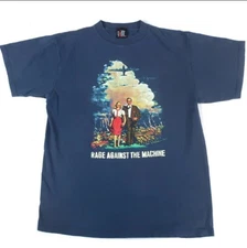 Vintage Rage Against The Machine navy T-shirt  QT2507