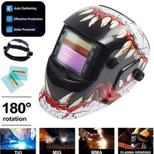True color Solar Auto Darkening Welding Helmet Arc Tig Mig Grinding Hood US
