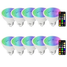 MR16 LED Color Changing Light Bulb with Remote Control, 12V RGB Dimmable Colo...