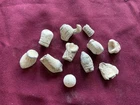 LOT OF 11 PIECES FIRED CIVIL WAR BULLET FRAGMENTS HARD IMPACT