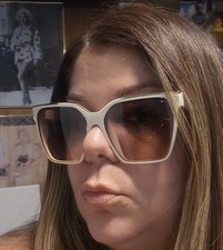 Quay Australia LEVEL UP Sunglasses Champagne Frame / Brown Fawn Lens New Color