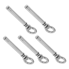 5pcs en acier inoxydable Extension Boulons de levage avec anneau (M6X80MM)
