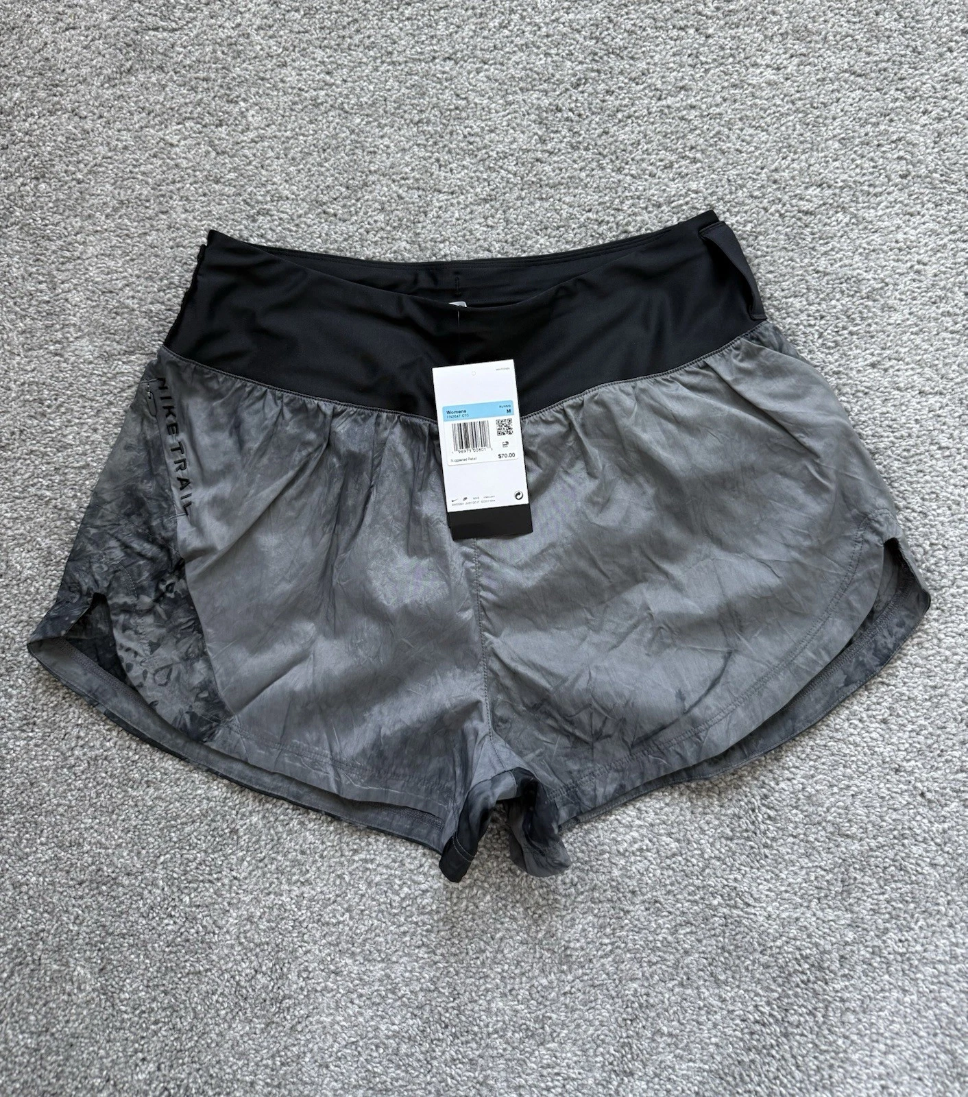 NikeTrail Women's Repel Mid-Rise Loose Fit Brief-Lined Running Shorts M MSRP $70