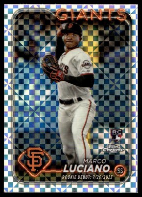 Eury Pérez 2024 Topps Chrome Update Rookie X-Fractor Card RC #USC132 Miami
