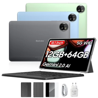 Blackview Tab 20 WiFi Tablet Android 15 12GB+64GB 6000mAh Gemini AI 2.0&Keyboard