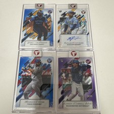4 Card Encased Pristine Lot - Auto, Numbered