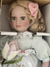 Antique Heritage Signature Collection Flora Porcelain Doll NRFB w/ COA # 12337
