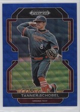 2022 Panini Prizm Draft Picks Blue Wave Prizm Tanner Schobel #PDP68 0u66