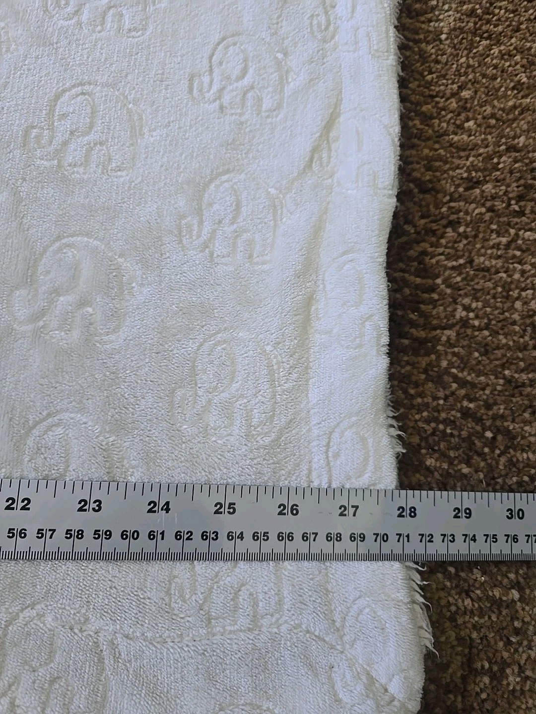 Lullaby kids Baby Blanket Elephant Off White Soft Sherpa 