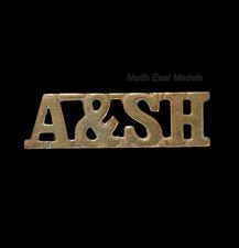 Argyll & Sutherland Highlanders Shoulder Title Badge 'A&SH'