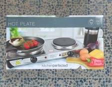 KitchenPerfected 2000W Stainless Steel Double Hotplate (E4203SS)