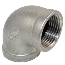 1"  NPT Female Threaded Elbow 90 Degree Stainless Steel 304 Pipe Fitting