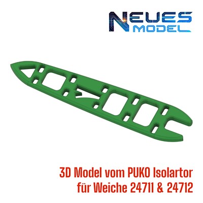 Märklin C-Gleis PUKO Isolator für C-Gleis Schlanke Weichen 24711 & 24712