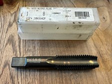 DRILLCO 20N164CP  1” Nitro Hand Tap 8 NC HS High Speed Steel Black Oxide Plug
