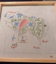 CBK Bettieray 14" Good Luck Elephant Handpainted Needlepoint Canvas PA-616