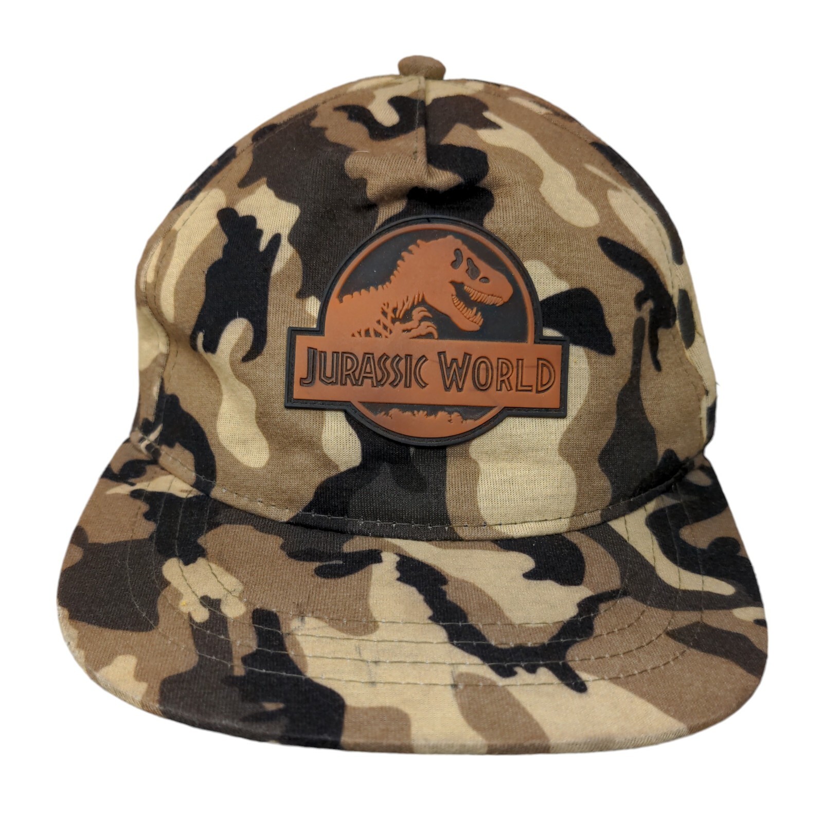 Jurassic World Patch Snapback Hat Camouflage One … - image 1
