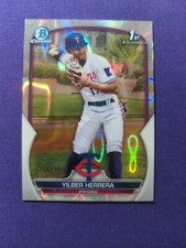 2023 Bowman Yilber Herrera 1st Bowman Chrome Lava Refractor # /399 - Twins