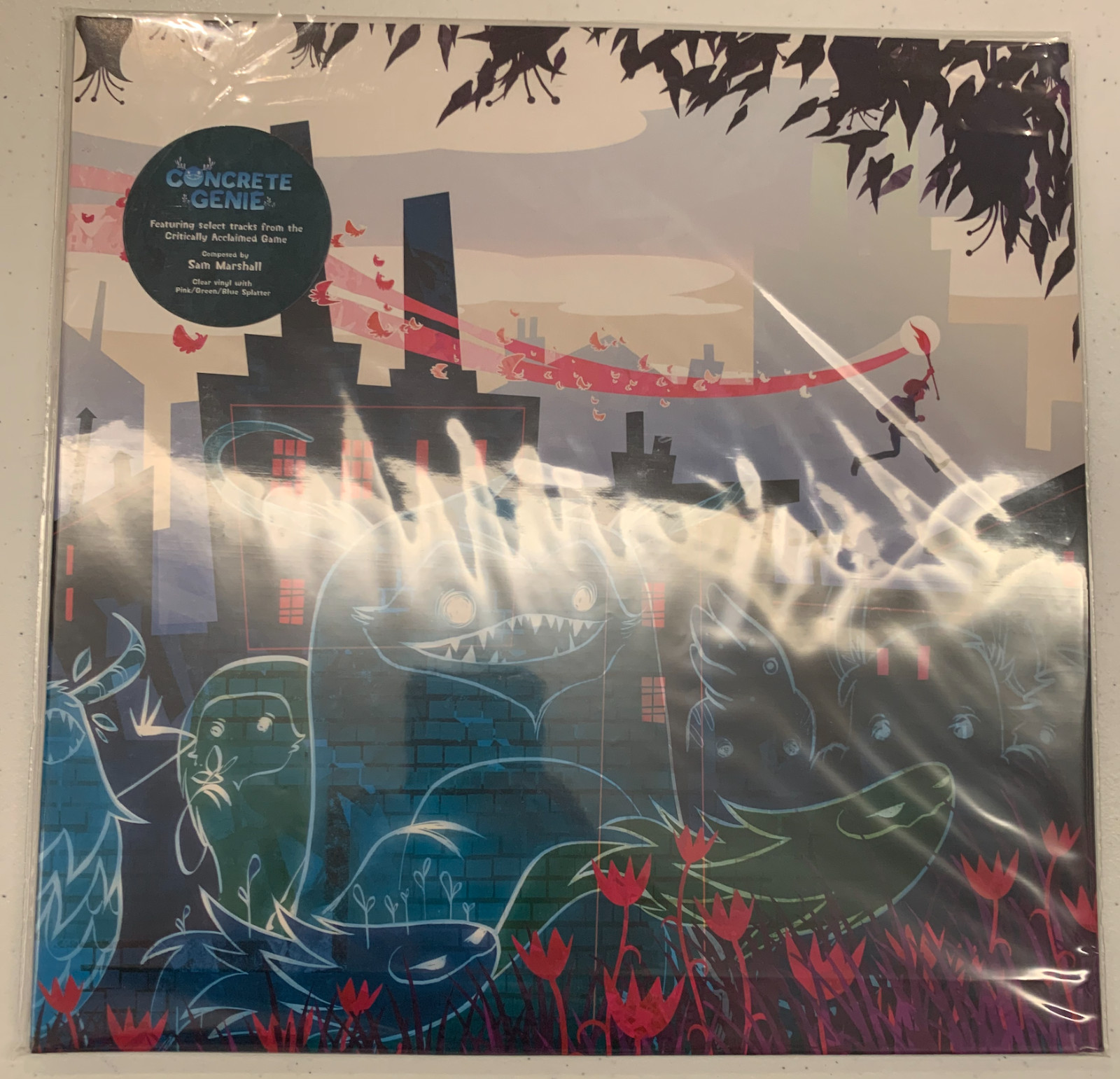 Бетонный Джинн-саундтрек Сэма Маршалла Fangamer Splatter Новая виниловая пластинка