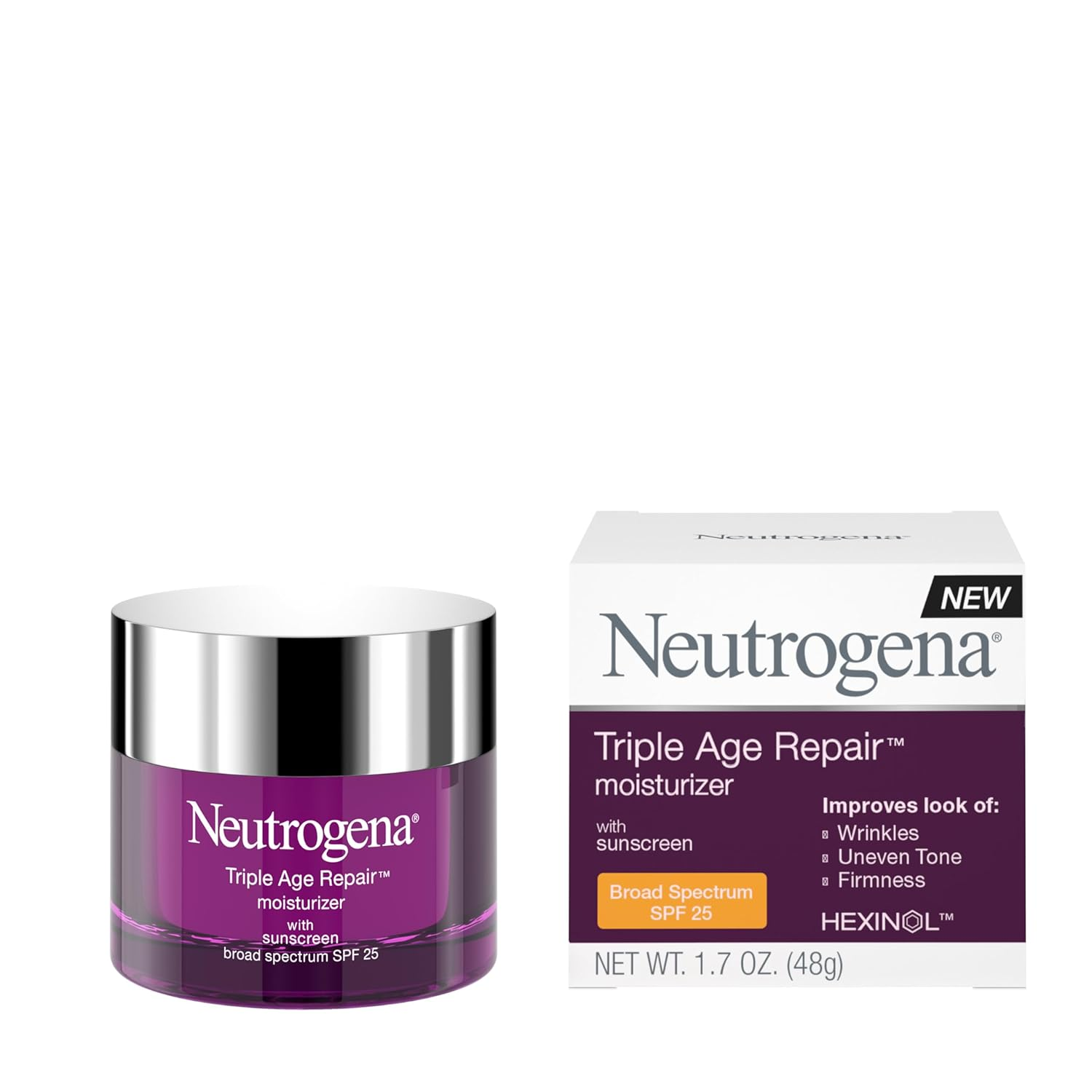 Triple Age Repair Anti-Aging Daily Facial Moisturizer with SPF Sunscreen