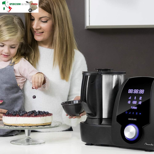 Robot da cucina multifunzione Mambo 6090. 1700 W, 23 funzioni, caraffa con capac - Foto 8 di 8