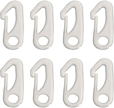 #ad 8 Pcs Flag Pole Clip Snap Hook Nylon Flagpole Accessory Attach Flag to Flagpole $8.99