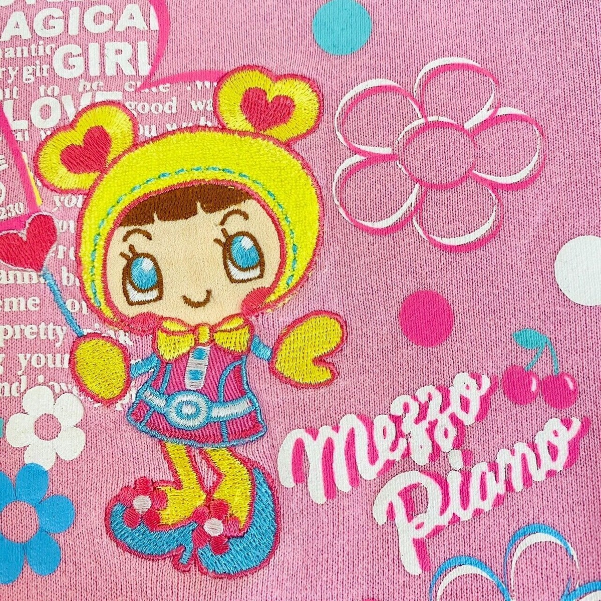 Mezzo Piano Kids Long Sleeve T-shirt 130cm Pink Flower Tops