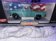 1/18 Ertl American Muscle Diecast 1955 Chevrolet 3100 Stepside Pickup Truck