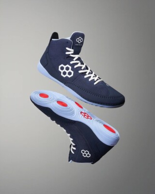 RUDIS COURAGE Navy Carolina Wrestling-Schuhe Boxen MMA Kampfsportschuhe
