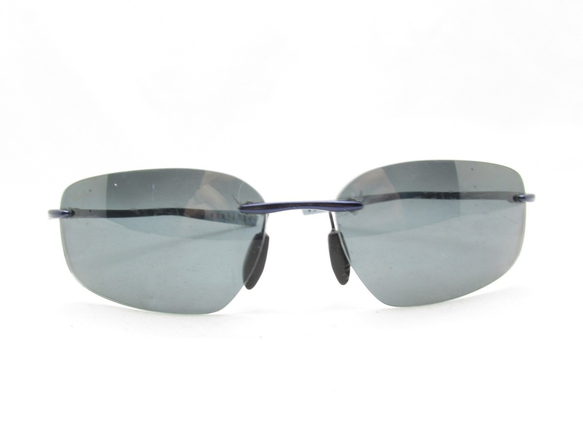 MAUI JIM KUPUNA RIMLESS SPORTS WRAP BLUE SUNGLASSES 65-155 
