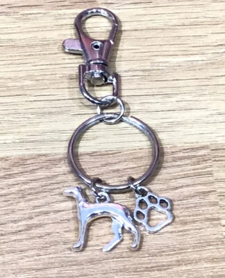 Keyring Bag Charm Greyhound Lover Owner Rescuer Birthday Christmas Friend  Gift