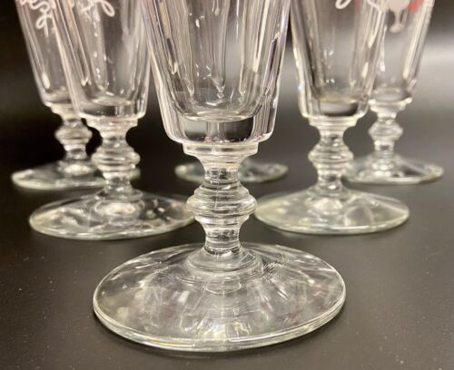 Libbey International 6 Pilsner Beer Flute Glasses Cerveza Biere Pivo Red - Picture 6 of 8