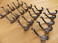 20 Cast Iron Rustic U-Shape Hooks Coat Hat Sweater Towel Bathroom Kitchen Cups 