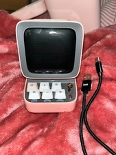 Divoom Ditoo Pro Retro Pixel Art Bluetooth Speaker & Alarm Portable - Pink