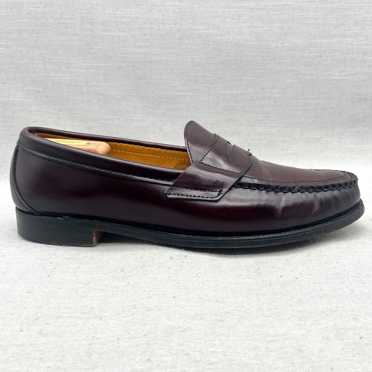 Sebago Mens 10.5 3E Classic Dan Penny Loafer Shoe Burgundy