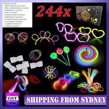 244pcs Glow Sticks Party Pack mixed Colour Glow Sticks Light Bracelet Glow Stick
