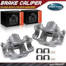2x Front Brake Caliper with Bracket for Nissan Altima Maxima Sentra Infiniti I30