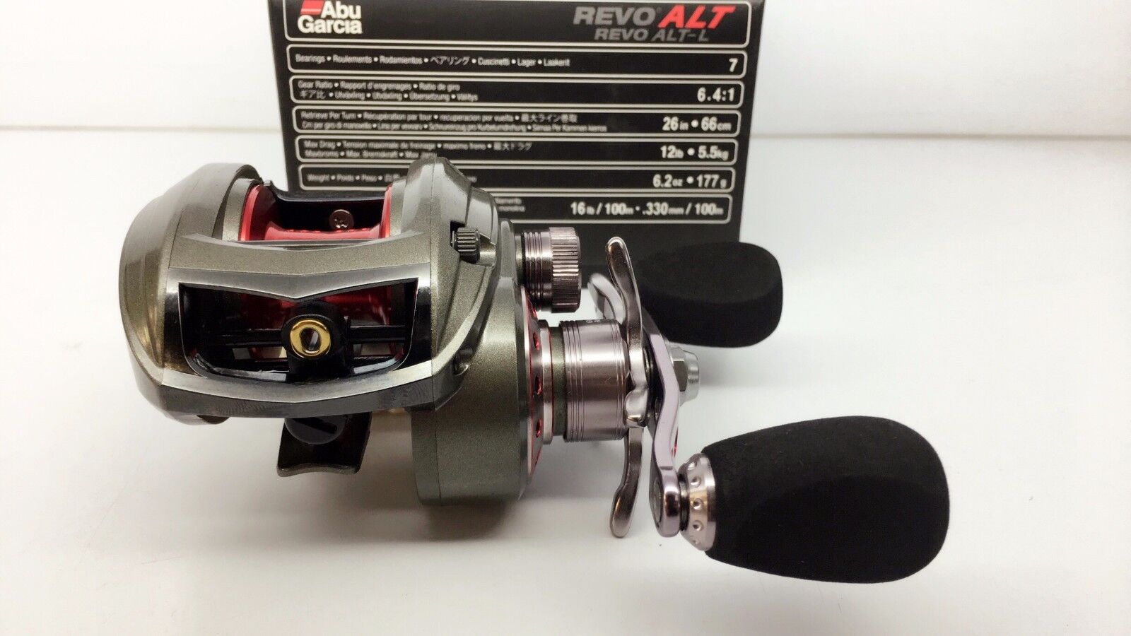 ABU GARCIA REVO ALT-L ALT L Left Baitcasting Reel Fedex 3-5days to