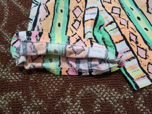 Vintage 1990s Surfer Shorts - Kids / Youth Size 5 - Orange, Pink, Green - Picture 5 of 7
