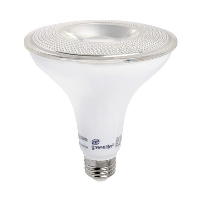 Greenlite PAR38 E26 Medium LED Motion Activated Bulb Bright White 100 Watt 1 pk