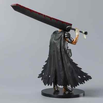 REOZIGN Berserk - Guts Anime Figures Modèle 25cm / 9.8inch Guts Battle Version Endommagée Personnage Statue Jouet Bureau Collections Décorations Enfants Cadeau
