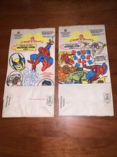 McDonalds Happy Meal Bags 1996 Spiderman-Set Of 2