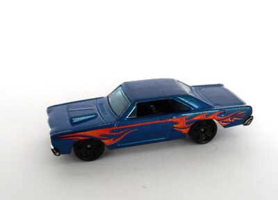 2010 Hot Wheels '68 Dodge Dart Blue w/ Orange Flames Variant