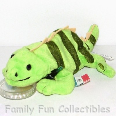COCA-COLA~1999 Cavanagh~Coke Bean Bag Doll~Set 2~Paco the Iguana~Mexico~NEW