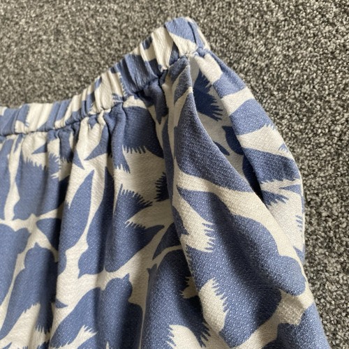 Cath Kidston Skirt Womens Small Blue Bird Print Pockets Short Mini Elastic Waist - Picture 7 of 12