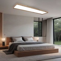 Holzleuchte Deckenlampe Deckenleuchte Tageslichtlampe Landhaus Holzoptik 1X Led
